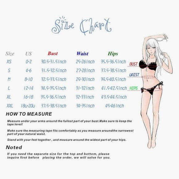 🔥3/$42 w FREE SHIPPING🔥 NWT SHEKINI Women's Bikini Two Piece - Picture 5 of 5